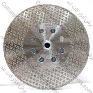 صفحه برش الکتروپلیت مثلثی نورلند نقره ای 180 Neverland