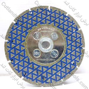 صفحه برش الکتروپلیت مثلثی نورلند چاکدار آبی 115 Neverland