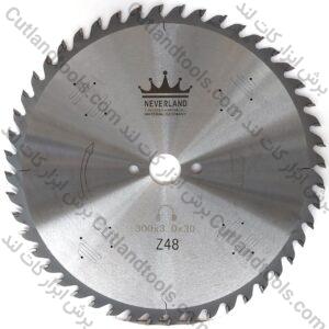 صفحه برش الماسه چوب بر نورلند NEVERLAND 300x3.0x2.2x30x48T