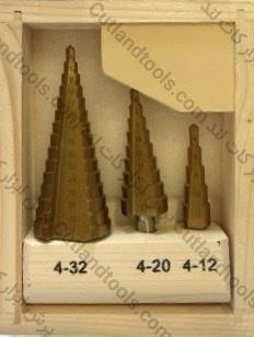 ست مته کاجی (پله ای) تیتانیومی