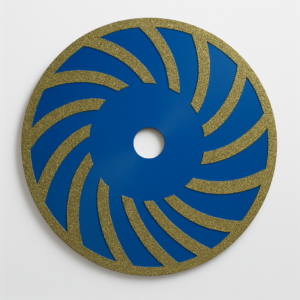 صفحه برش الماس پودری هلالی الکتروپلیت سایز 400x25x16x50 برای برش لوله پولیکا و سنگ و انواع متریال