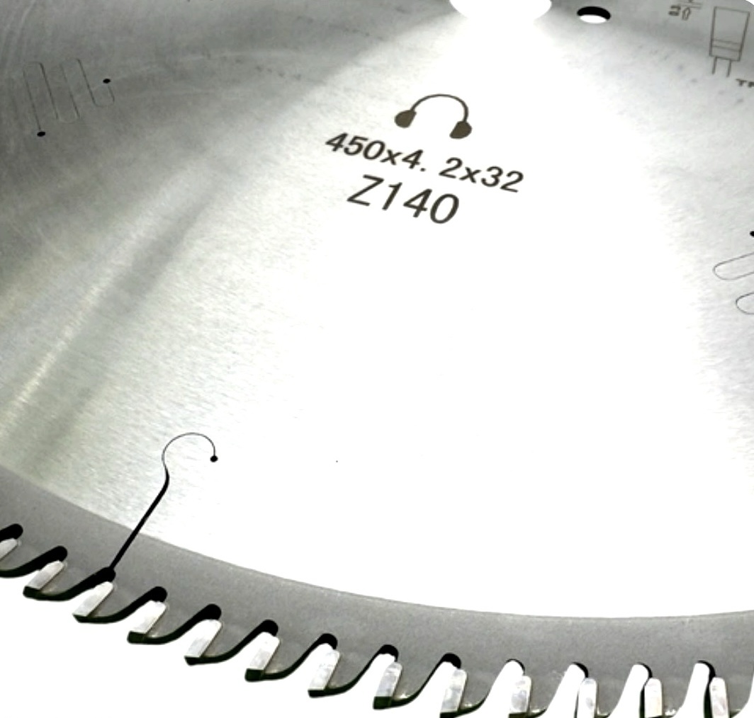 صفحه برش الماسه آلومینیوم بر و PVC بر نورلند NEVERLAND 450x4.2x3.2x32x140T - Image 2