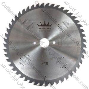 صفحه برش الماسه چوب بر نورلند NEVERLAND 250x2.8x2.0x30x48T